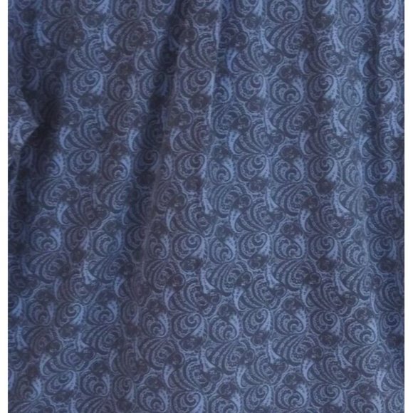 David Cremieux Signature Collection Men's Blue Floral Paisley Casual Shirt Large - Picture 3 of 5